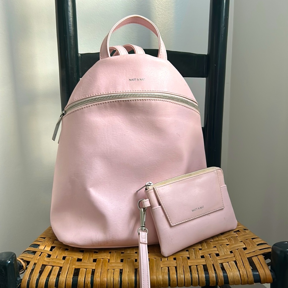 Matt and Nat backpack and matching wrist wallet.